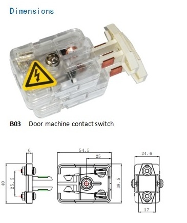 BENLEE 1NO Elevator door switch Elevator Door Lock Point Mechanical switches