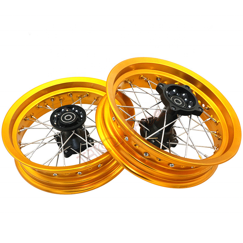 Motocross Accessories 1.60 1.85 2.50 3.00-12 Inch Aluminum Wheels Modified Wheels