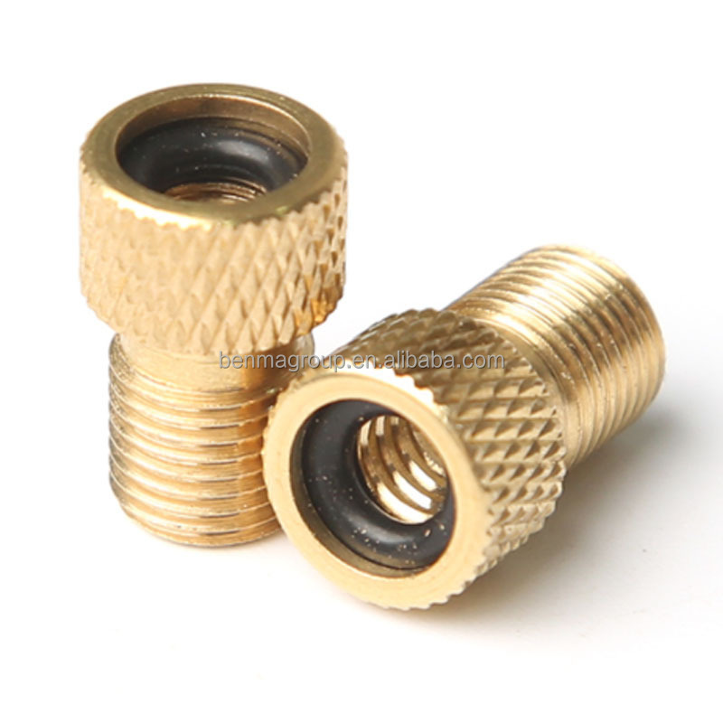 BENMA Bicycle bike MTB valve stems caps adapters pure copper valve inflation nozzle