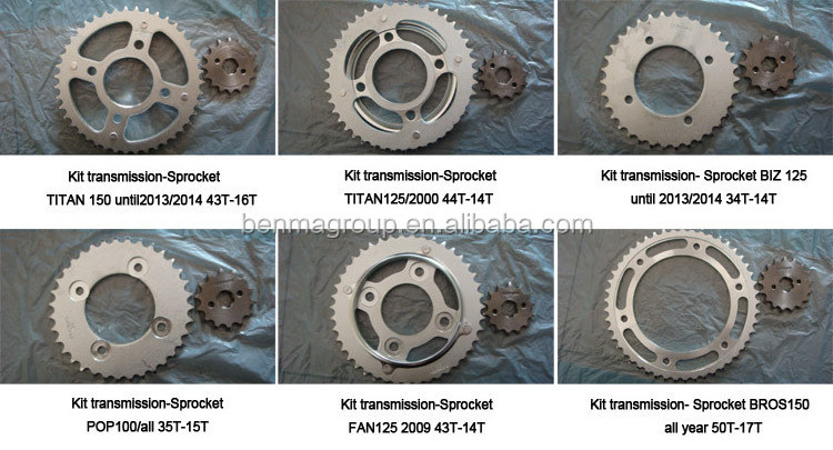 HF-BM Factory Price Custom Stainless Steel Aluminum Alloy Rear/Front Motorcycle Chain Sprockets Fit for 520/ 520H Chain