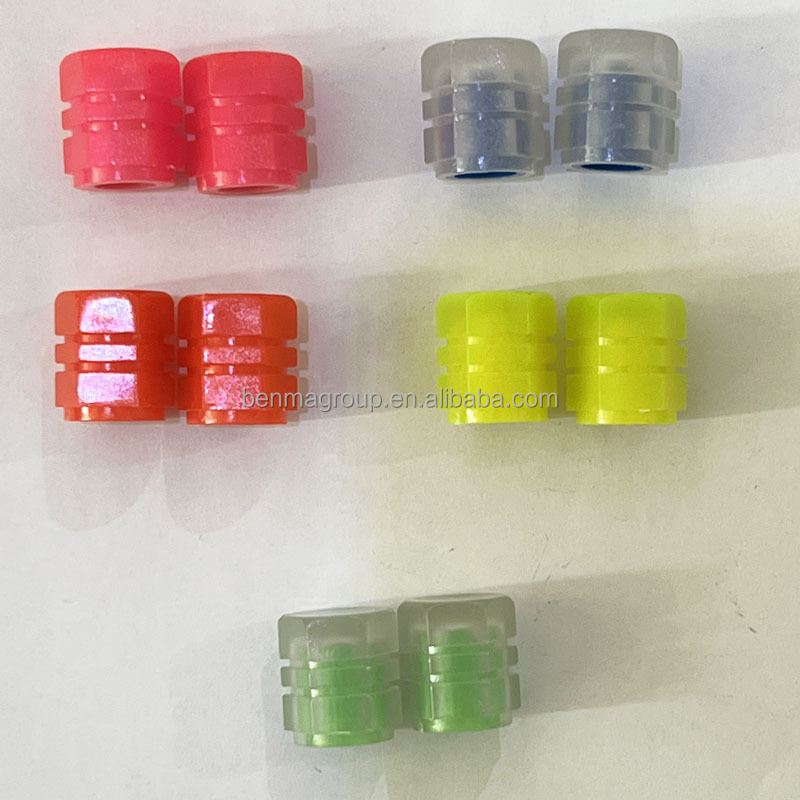 Car Motorcycle Bicycle Bike Luminous Tire Valve Caps Fluorescent Night Glowing Wheel Tyre Hub Valve Stem Caps