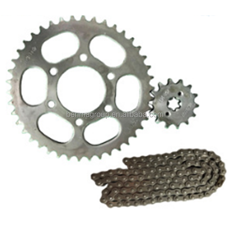 Motorcycle Sprocket and chain kit Titan NXR BROS TWISTER CBX250 XRE300 complete Transmission kit for after sells market