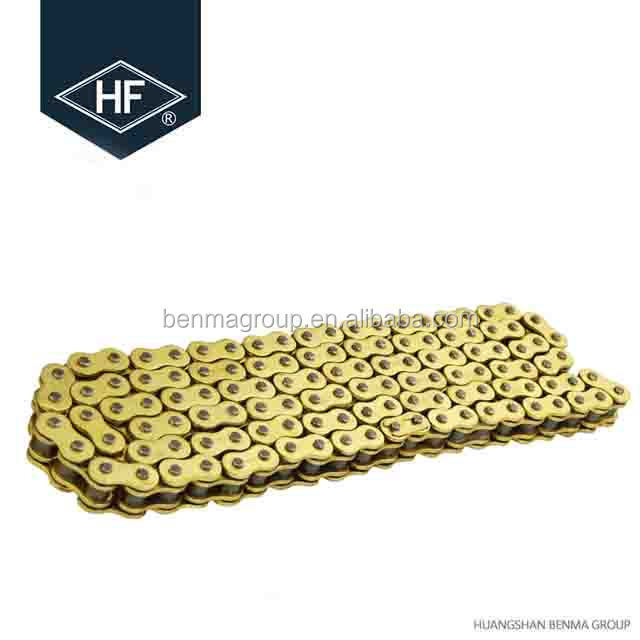 High Performance Motorcycle Chain 525 Golden Chain Sets Seal Chain For Motorcycle 112Links