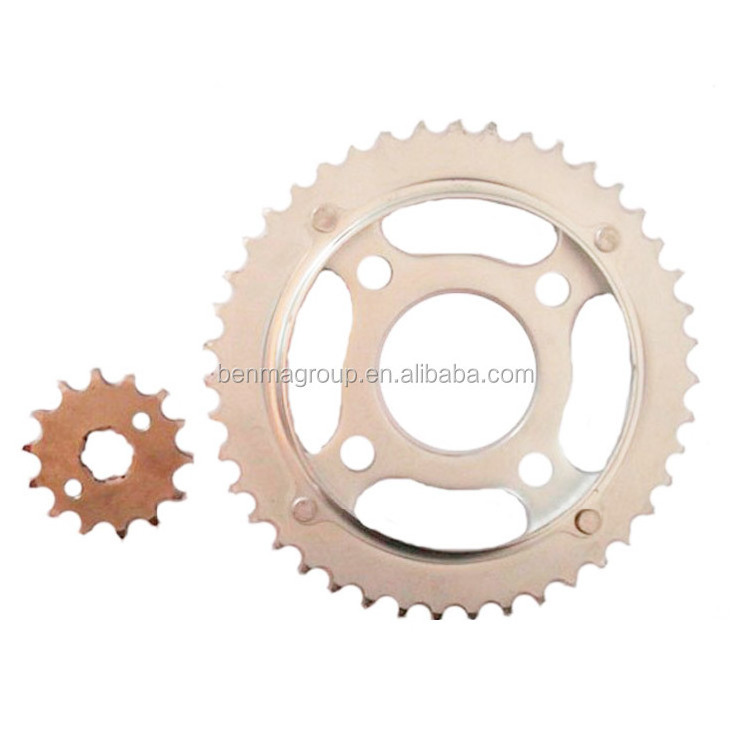 motorcycle parts 1045 steel complete Transmission kit 43T 14T Sprocket and chain kit for TITAN99