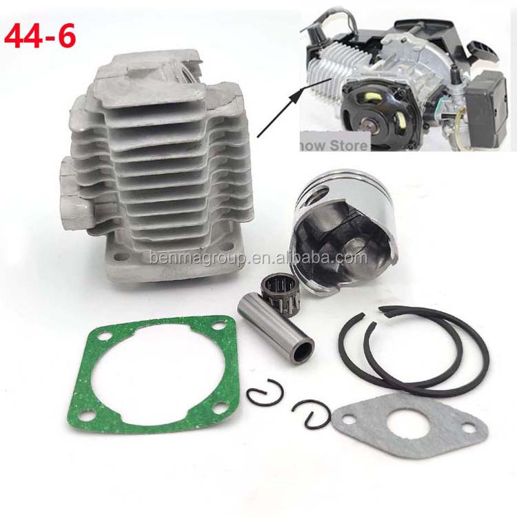 47cc 49cc Pocket Bike spare parts  40-6 40mm 44mm cylinder kit for 2 Stroke Mini Moto ATV