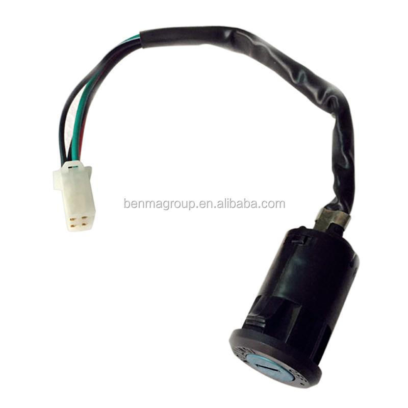 4 Wires Socket Key Universal Ignition Switch Motorcycle Ignition ON OFF ...