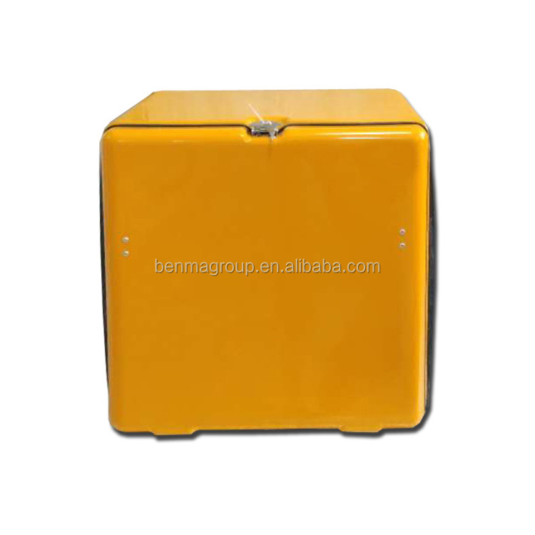 93L LED light fiberglass insulated food delivery box for scooter bike