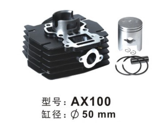 Two Stroke AX100 50mm Motorcycle Cylinder Kits With Piston