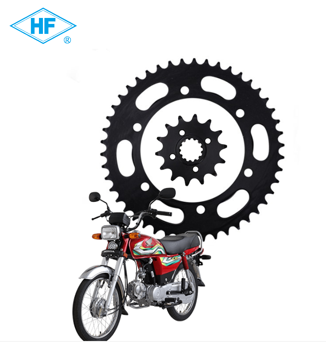 HF-BM Factory Price Custom Stainless Steel Aluminum Alloy Rear/Front Motorcycle Chain Sprockets Fit for 520/ 520H Chain