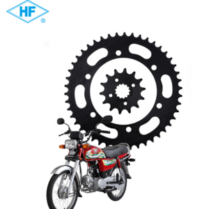 HF-BM Factory Price Custom Stainless Steel Aluminum Alloy Rear/Front Motorcycle Chain Sprockets Fit for 520/ 520H Chain