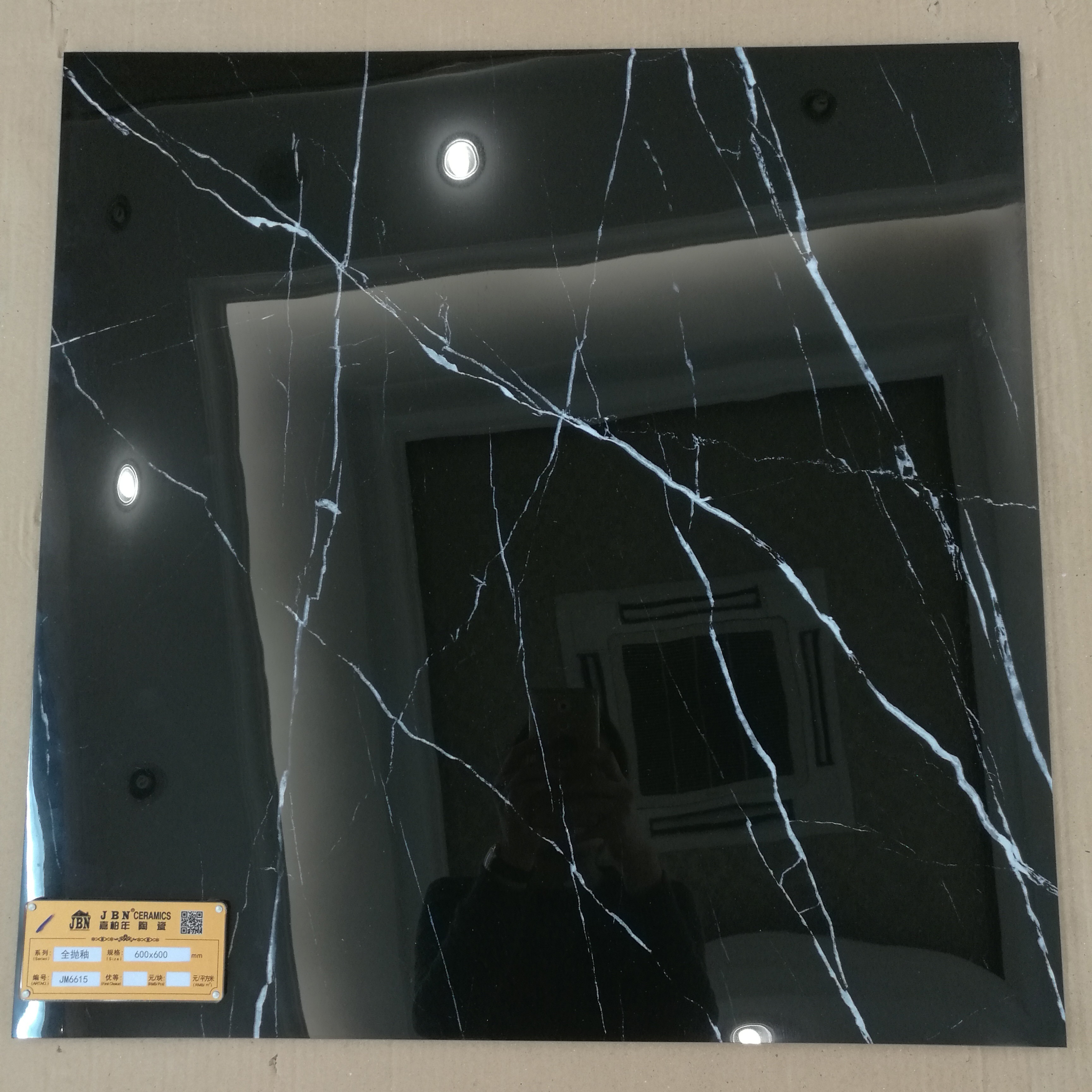 Foshan JBN Ceramics Black 600x600 800x800mm Glazed porcelain tiles for floor