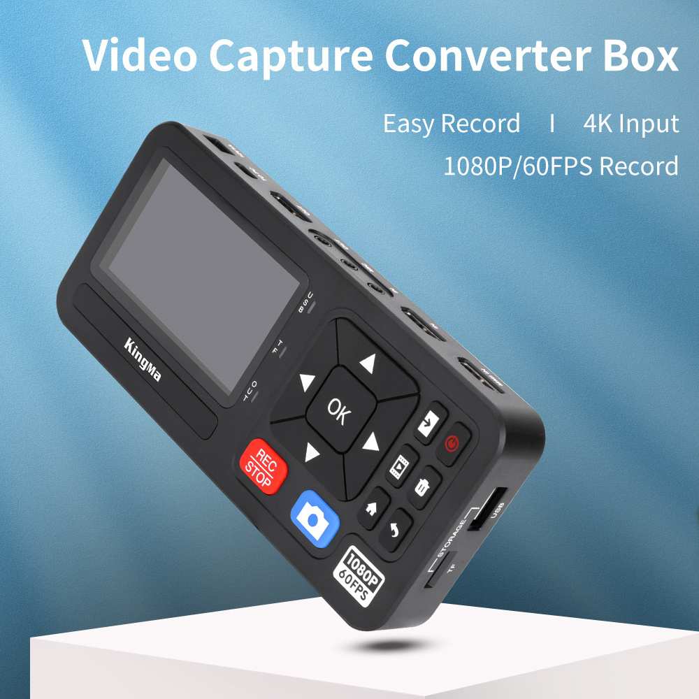 KingMa Hot HD DVD Video Converter Capture and Stream Video from RCA VHS to Digital Converter Box