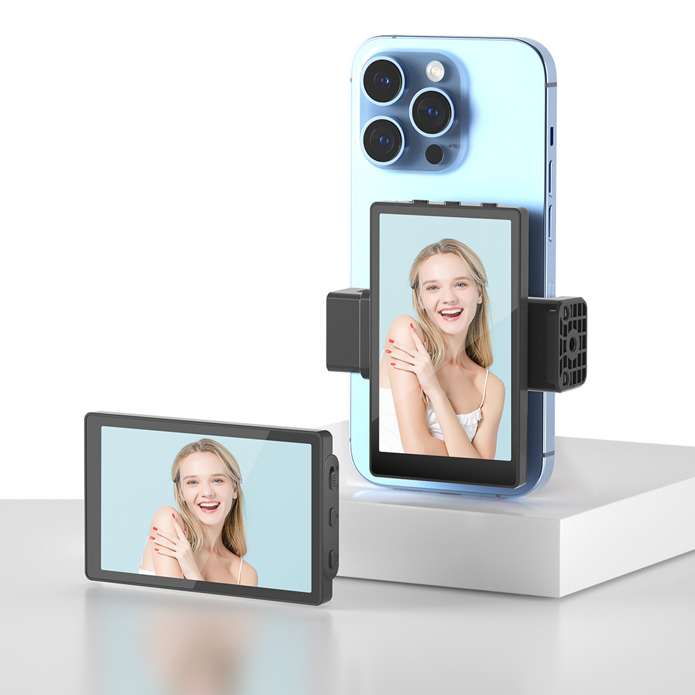 KingMa Wireless Phone Vlog Selfie Monitor Screen with Clamp Mount Kit for Smartphone