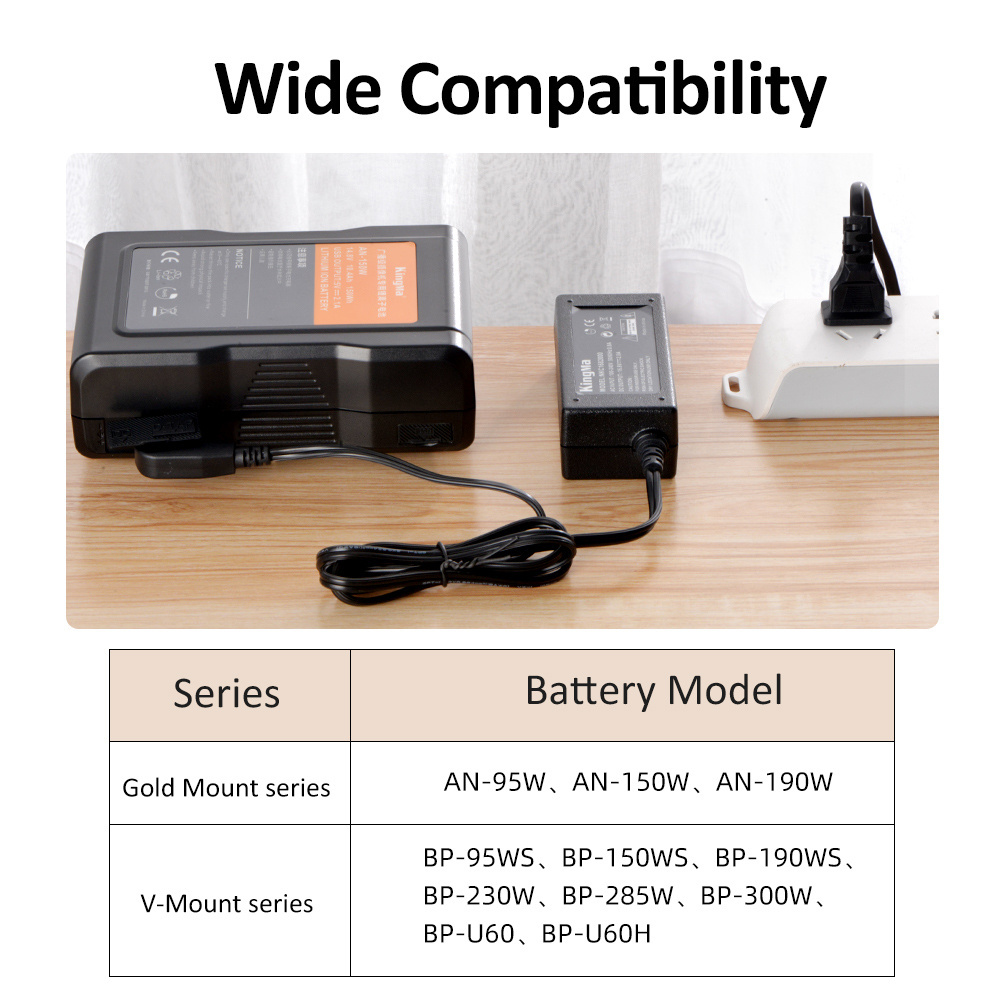 KingMa 2A D-tap Travel Charger for Sony V Mount V Lock /Anton Bauer Gold Mount Battery