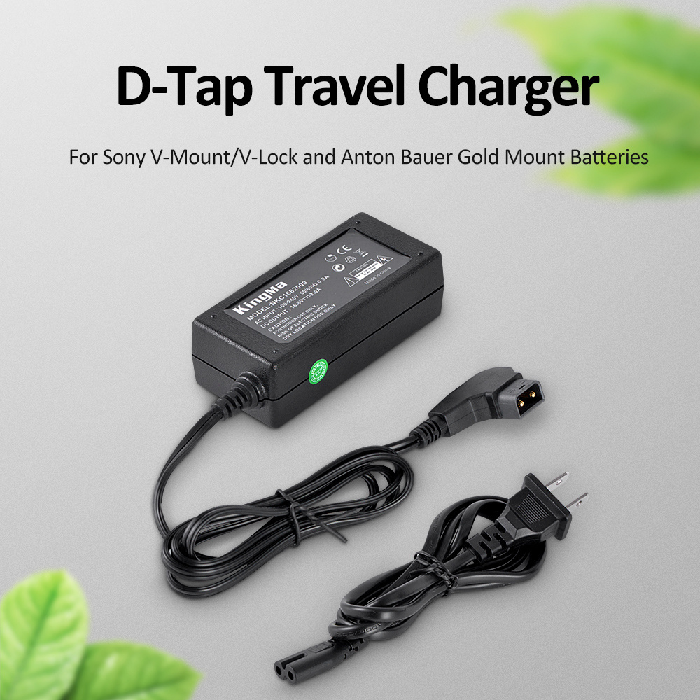 KingMa 2A D-tap Travel Charger for Sony V Mount V Lock /Anton Bauer Gold Mount Battery