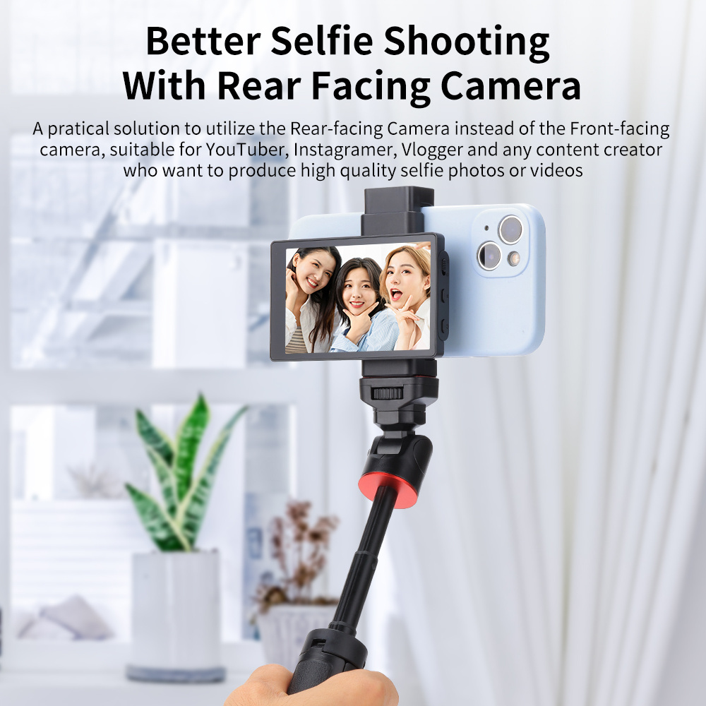 KingMa Wireless Phone Vlog Selfie Monitor Screen with Clamp Mount Kit for Smartphone