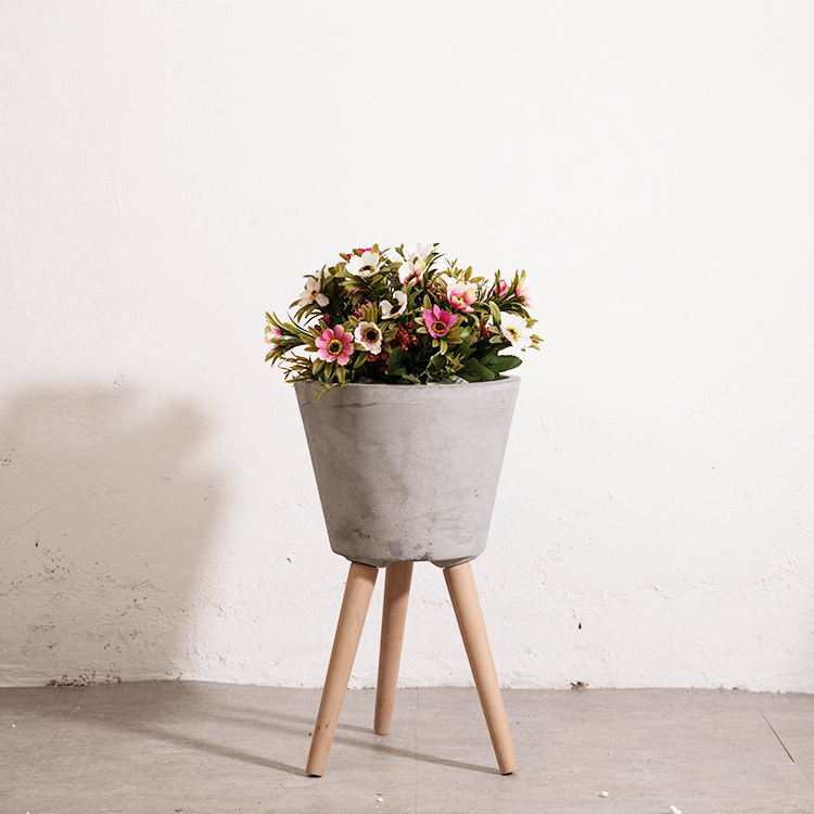 Good sale flower stand indoor concrete cement  pots