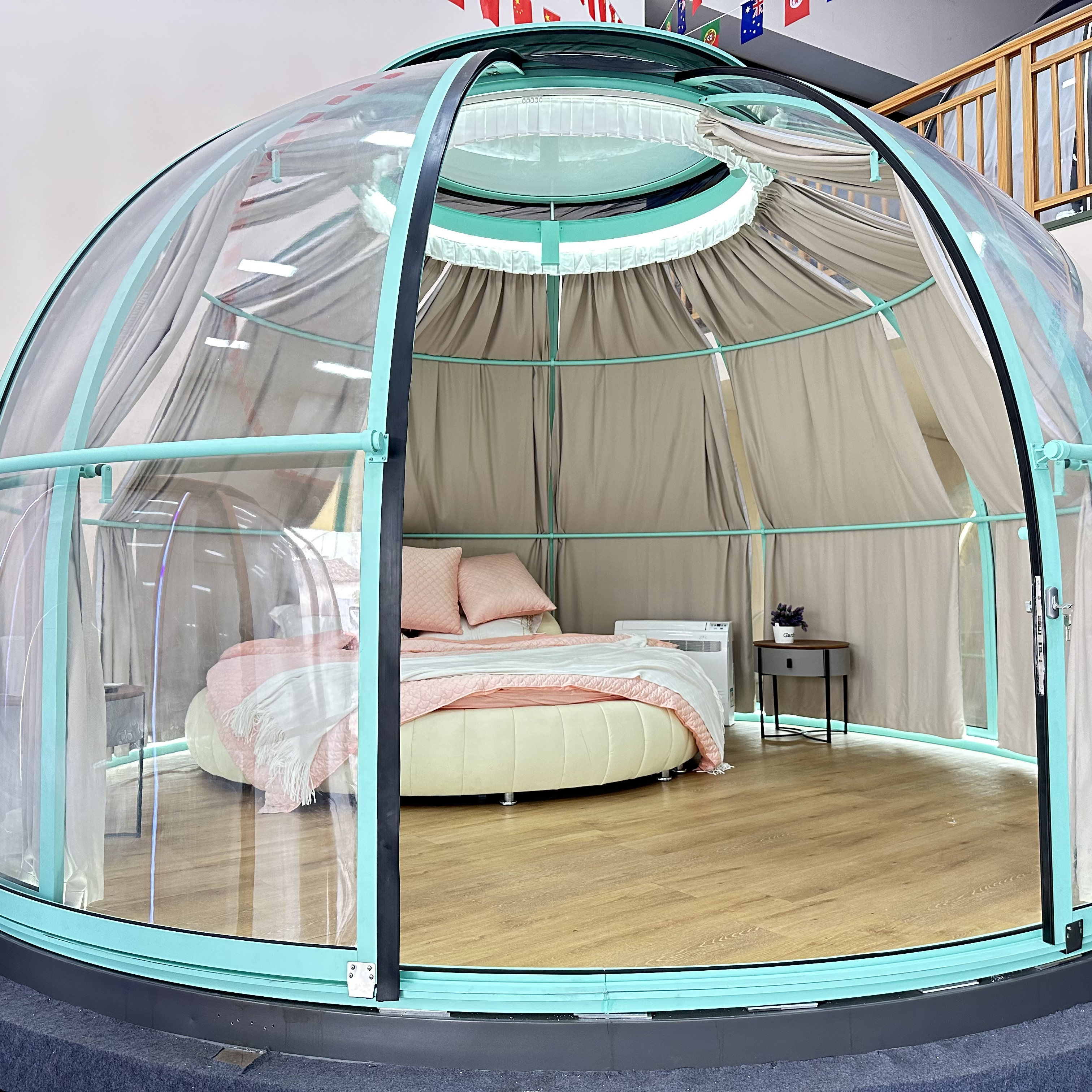 Garden Room Free Standing Sunroom Four Season Glass dome house Outdoor bubble dome