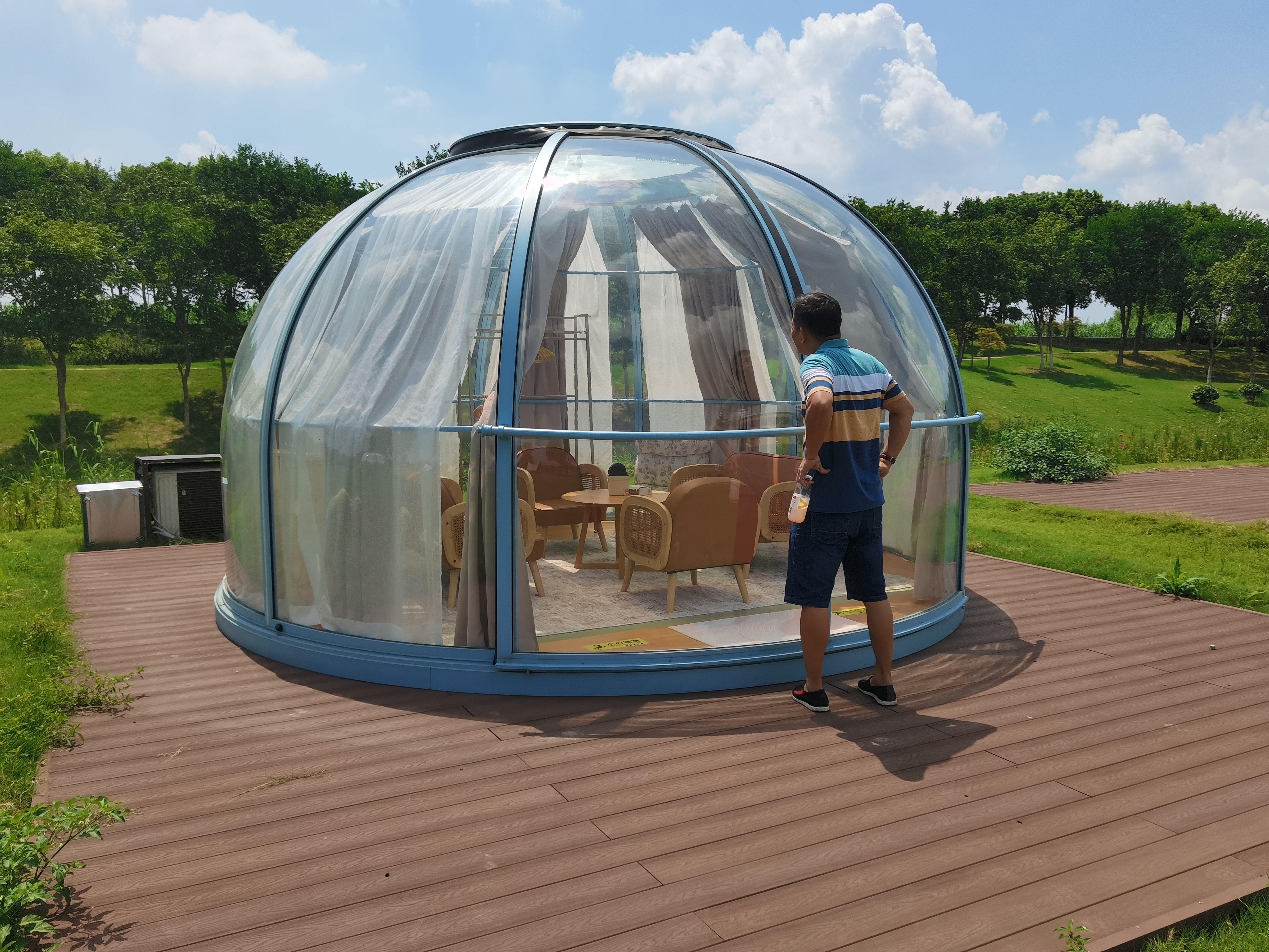 Aluminum Hot geodesic housed dome Tub Retractable Enclosure Spa Sunhouse Pool Dome house