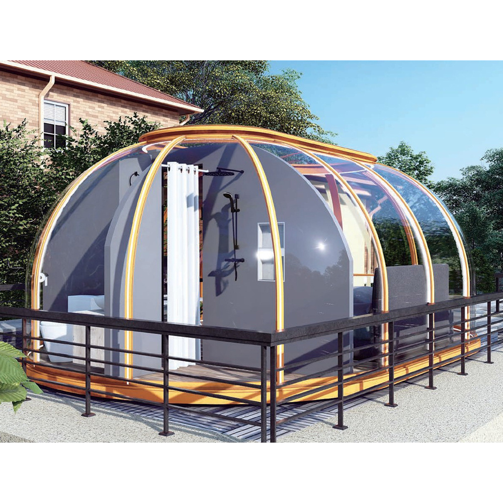 Aluminum Hot bubble dome Tub Retractable Enclosure Spa Sunhouse Pool Dome  house