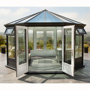 Modern winter garden construction solarium sunroom four seasons aluminium glass houses