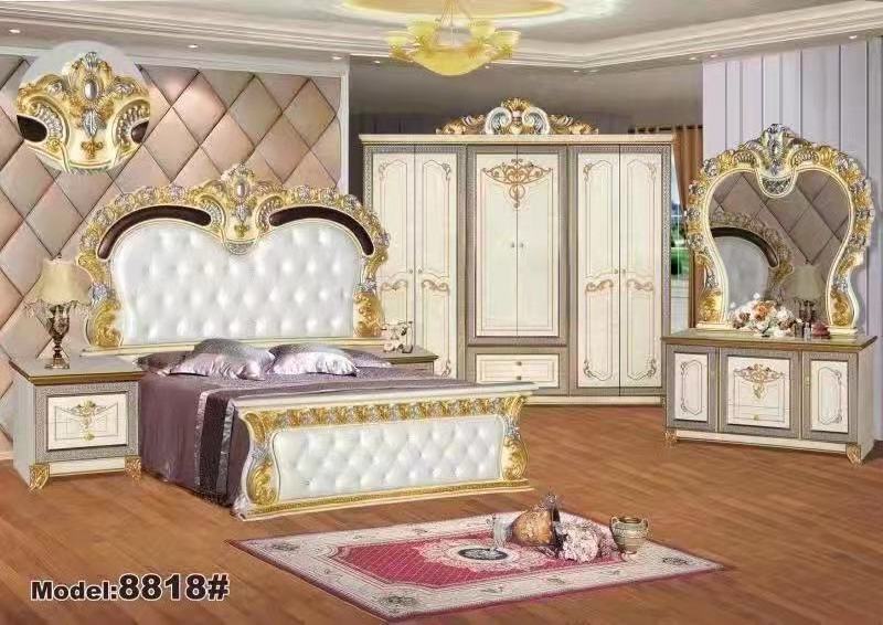 Chinese supplier home bedroom furniture set wooden bed frame king/queen size bed