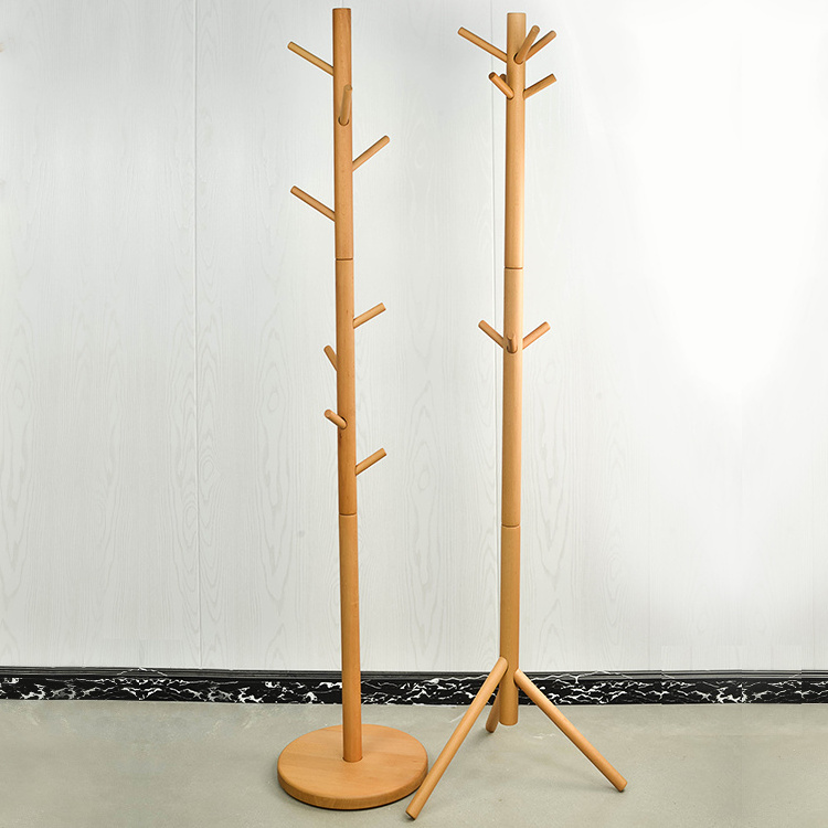 Living room furniture coat hanger high quality tree shaped wooden coat rack