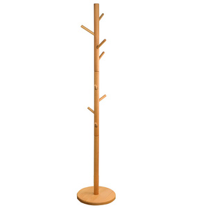 Living room furniture coat hanger high quality tree shaped wooden coat rack