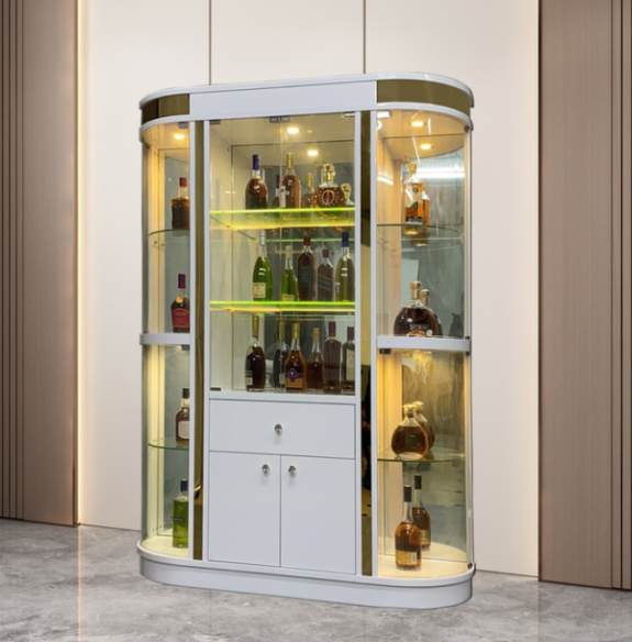 Wholesale Price Cheap wine cabinet with glass doors modern living room luxury wine cabinet