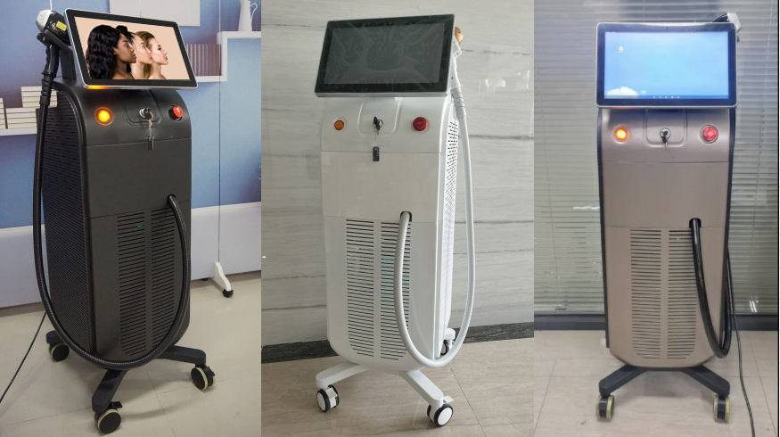 2022 Newest diode laser titanium 3 wavelength 755 808 1064 Ice Platinum Diode laser hair removal machine  808 Diode laser