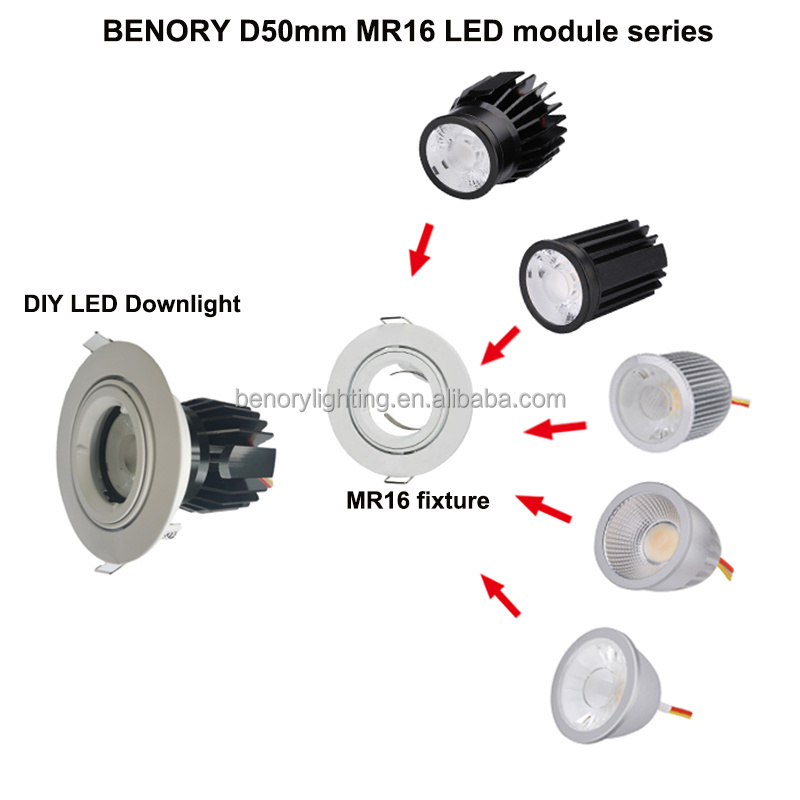 Benory 10W 12W CRI95 24V MR16 Module 2000K-6000K Tunable White light For CASAMBI DALI PWM KNX Loxone Automation mr16 Spot