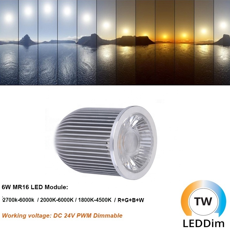 Benory Factory Dual White LED Light Ra95 DC24V Tunable White 2000-6000K CCT mr16 Spot Compatible With DALI KNX Loxone