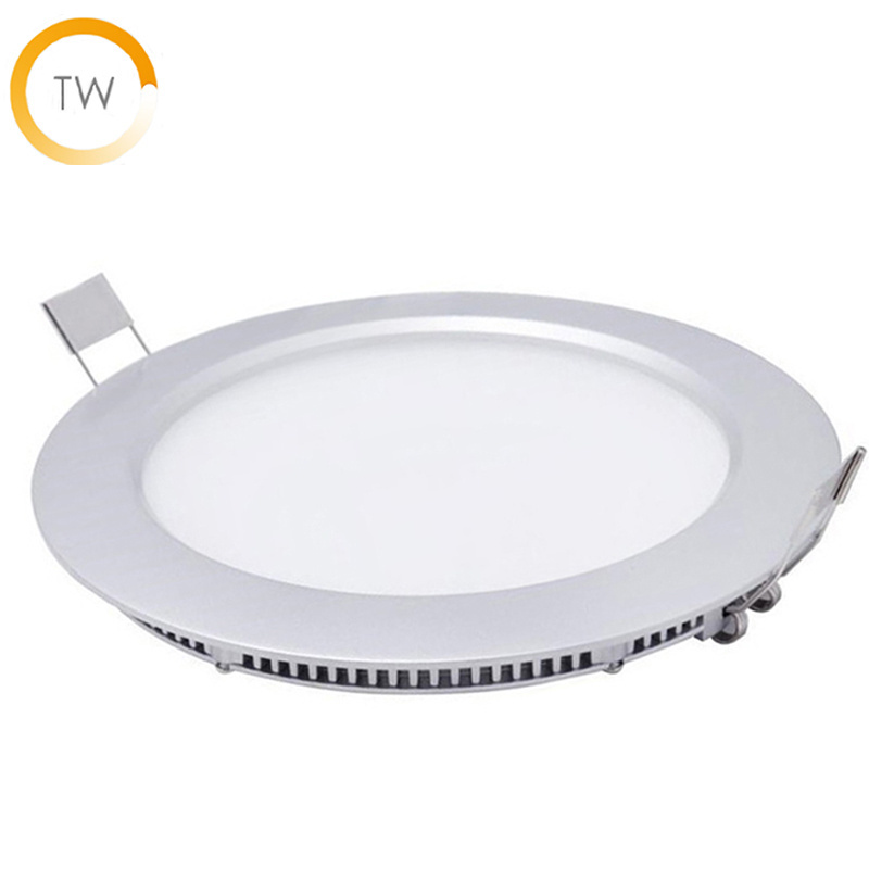 6W 12W led flat panel lighting 24V DALI dt8 cct 2000-6000K Tunable White ceiling panel KNX Loxone PWM Smart LED Panel Light