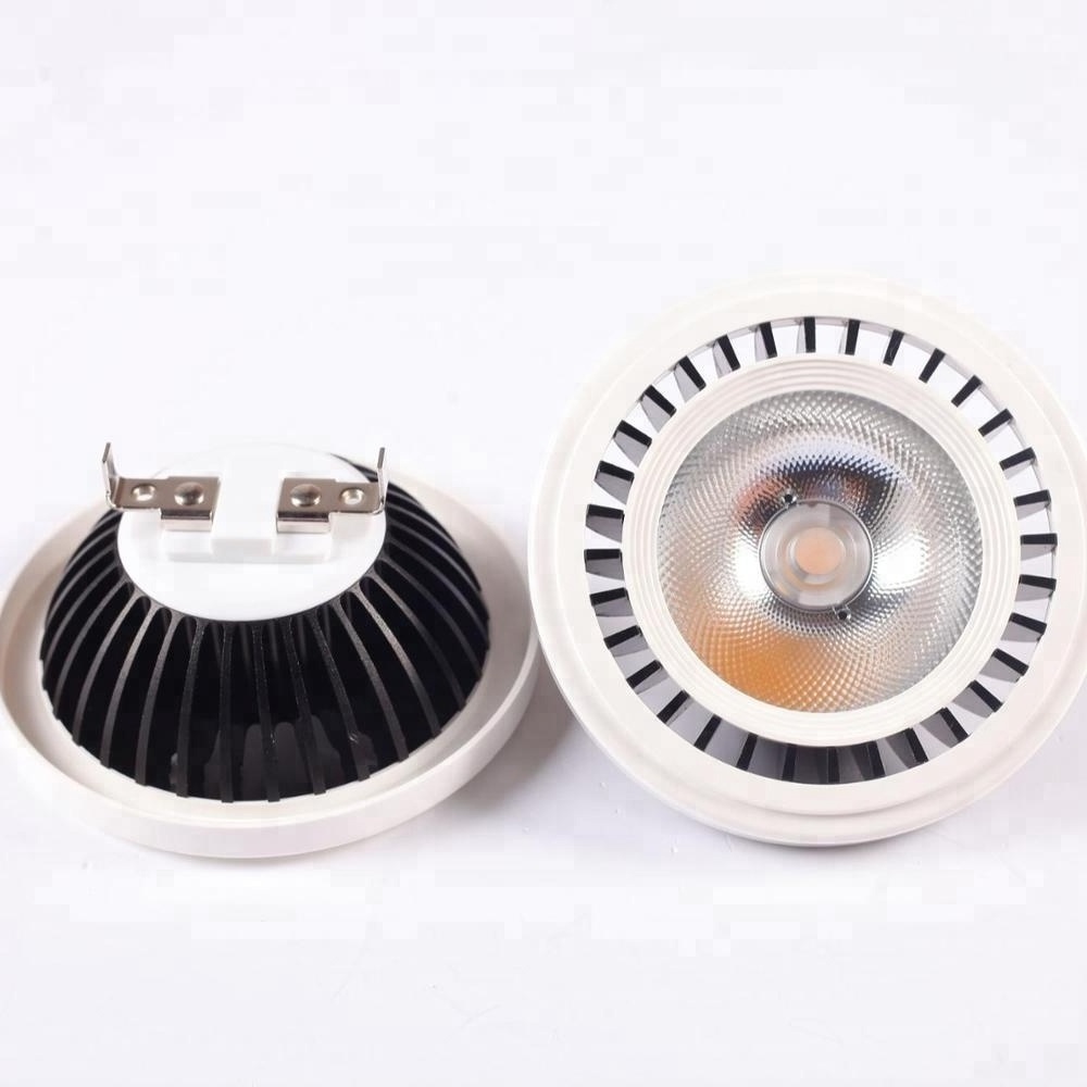 shenzhen white black Aluminum Housing 12w 15w Spotlight COB Dimmable 12V 230V GU10 G53 QR111 AR111 ES111 LED