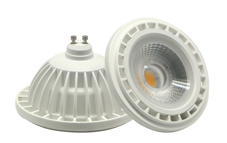 shenzhen white black Aluminum Housing 12w 15w Spotlight COB Dimmable 12V 230V GU10 G53 QR111 AR111 ES111 LED