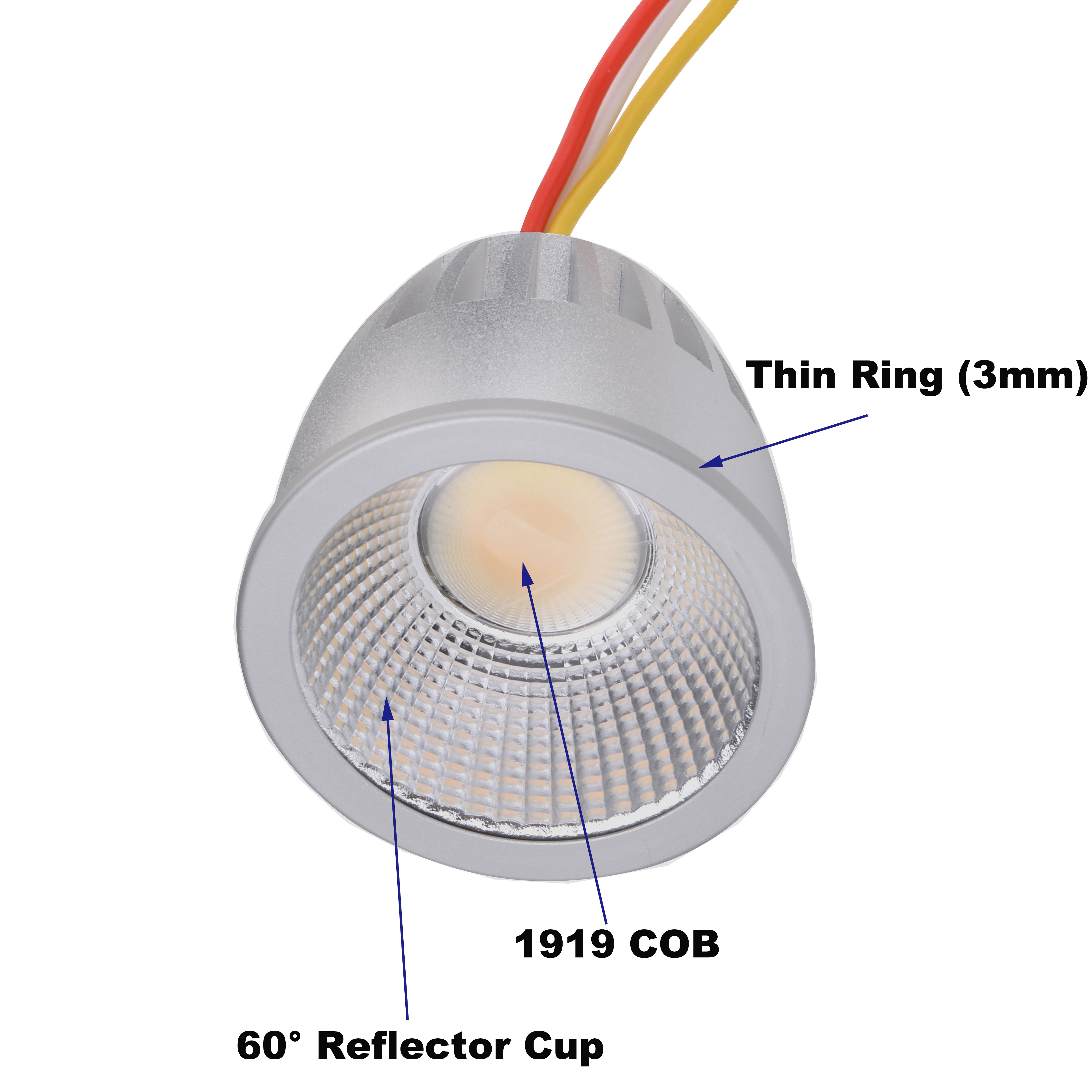 Benory DC24V CRI95 high quality KNX PWM DALI Loxone tunable white 2000k-6000k reflector mr16 led cob spot lamp 8W