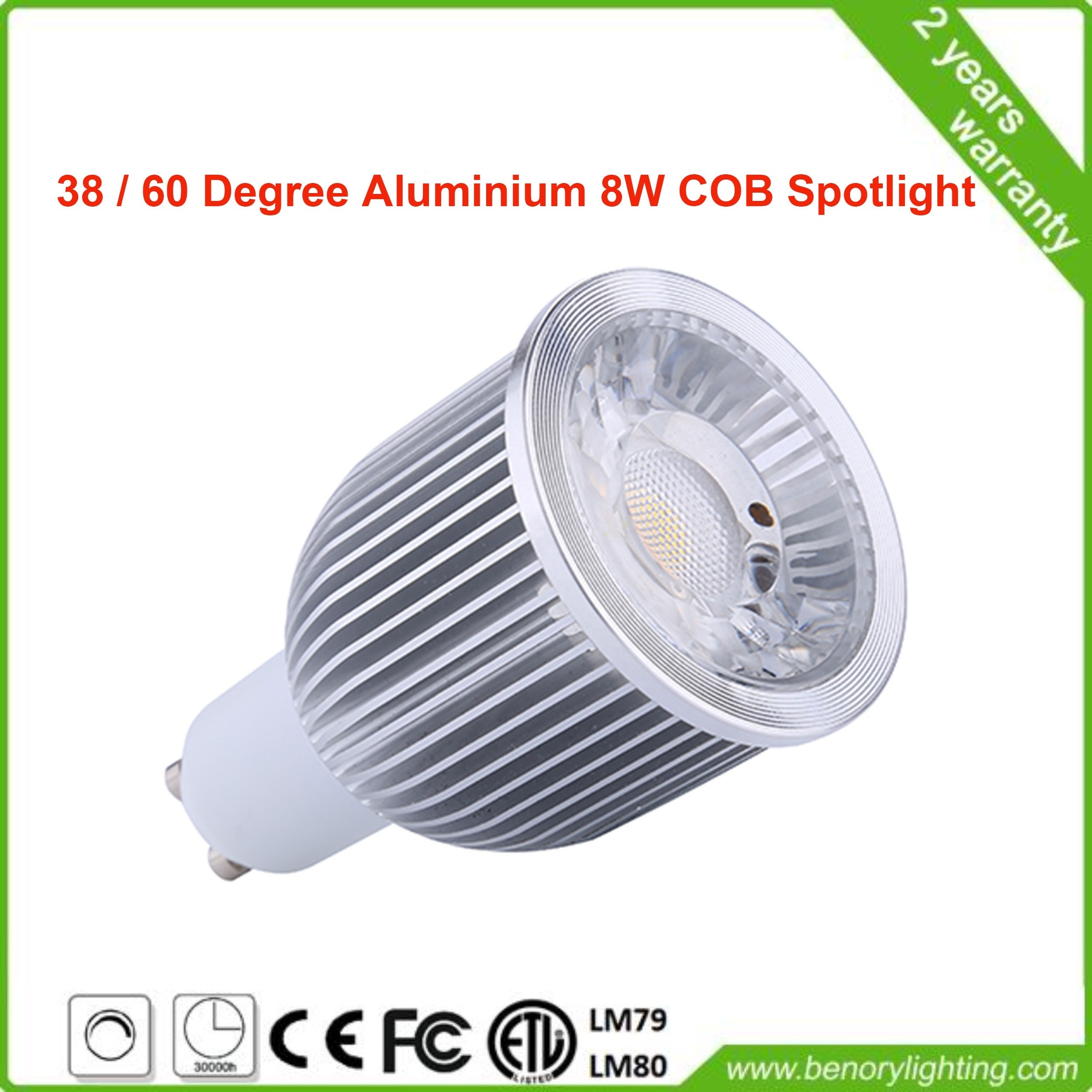 Recessed Ceiling LED Spotlight 10W GU10 GU5.3 COB Aluminum Spot Light