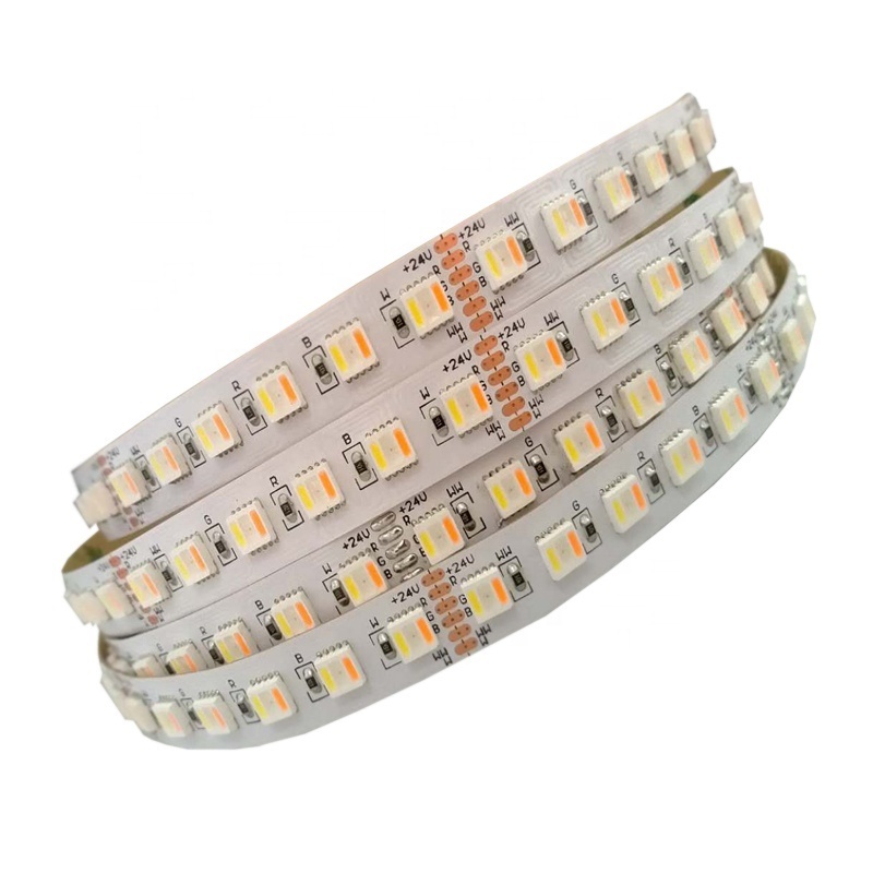 Led Stripe 5050 RGBW 24V KNX Dali PWM LOXONE Dimmer DMX Smart RGBCCT 5 in 1 5 Channels 24V 96leds/M 36W Flexible Led Strip Light