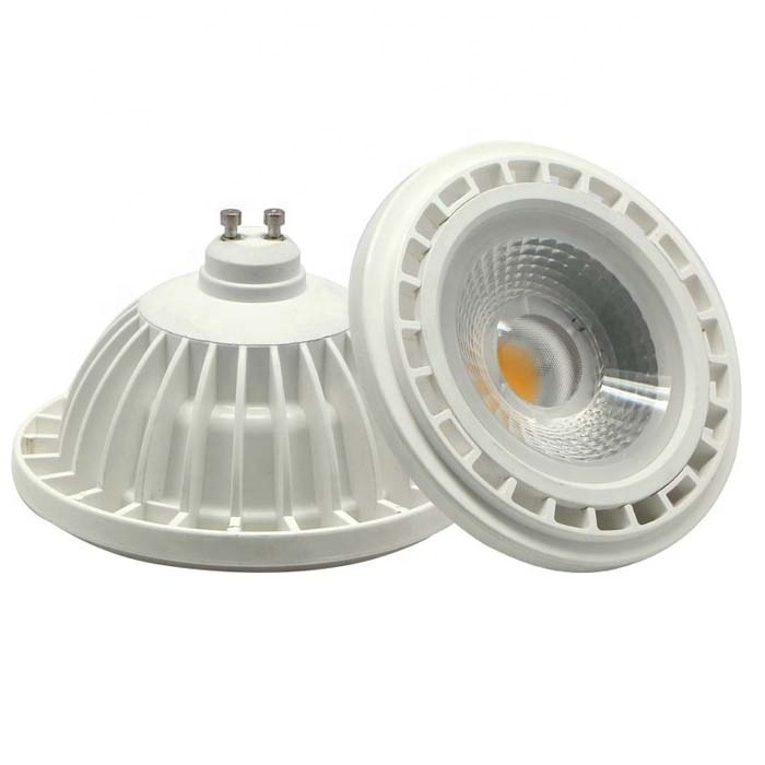 High Quality G53 GU10 12W COB ar111 LED Dimmable 5000K Day Light 60degree reflector Recessed Spotlight AR111