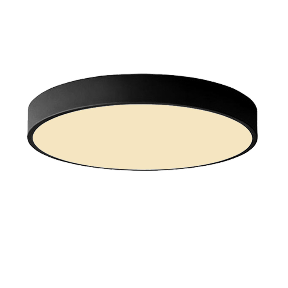 Benory loxone knx 24v 18w indoor 5cm slim modern white black cri90 led TW 2000-6000K round smart ceiling light