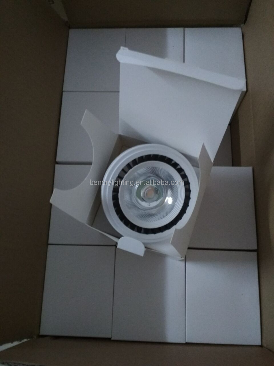 shenzhen white black Aluminum Housing 12w 15w Spotlight COB Dimmable 12V 230V GU10 G53 QR111 AR111 ES111 LED