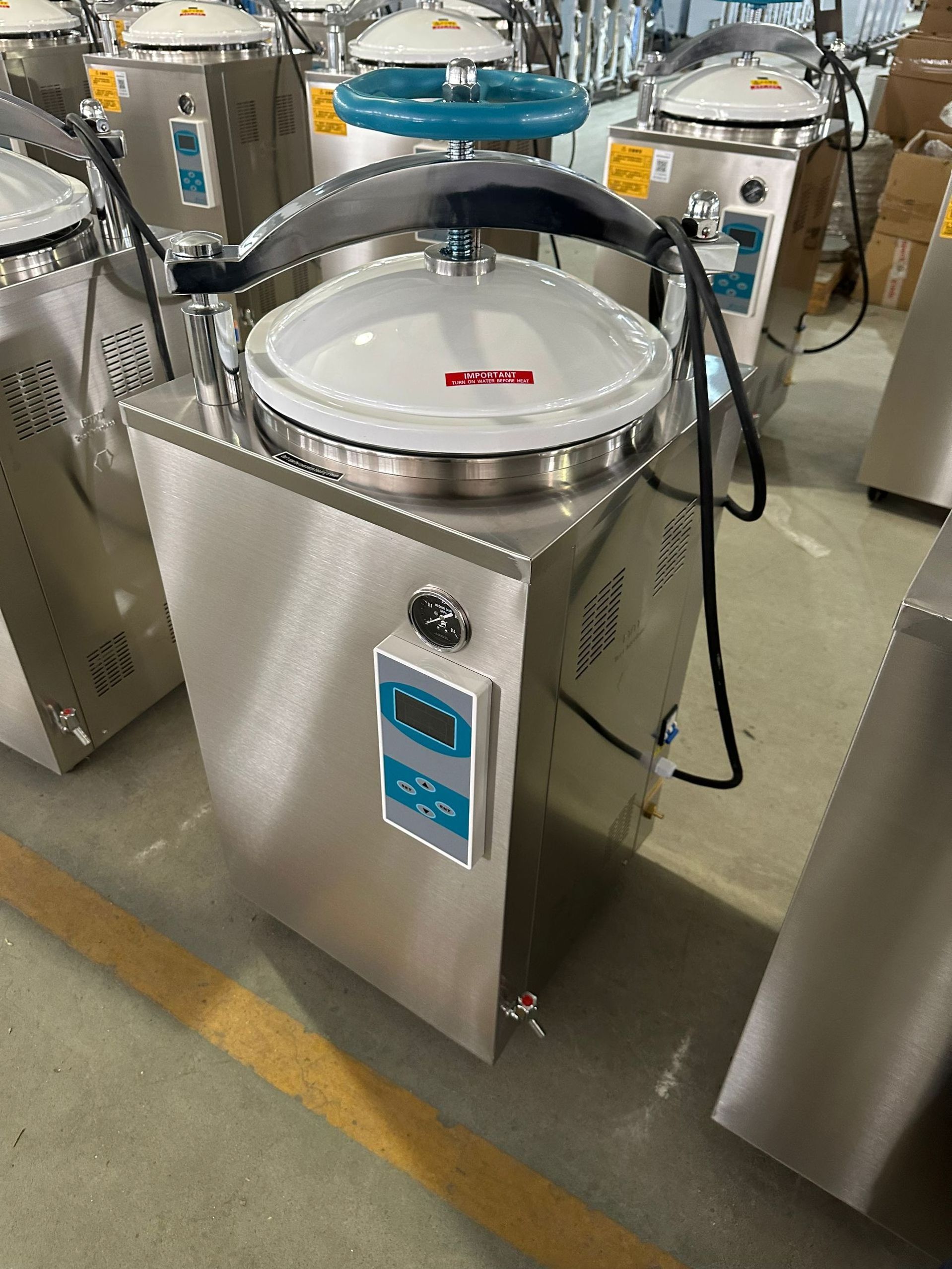 Benovor LCD Display Vertical Steam Autoclave With 100L 75L 50L 35L