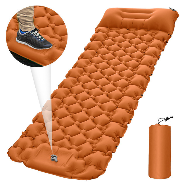 Custom cushion comfortable warm sleeping blanket full self inflating camping pad outdoor picnic moisture-proof mat