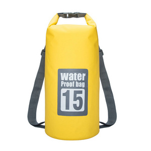 Floating Waterproof Dry Bag 15L Roll Top Sack Keeps Gear Dry for Kayaking Rafting Boating Swimming Camping Hiking Beach Fishing