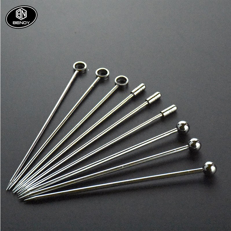 Cocktail Pick Stainless Steel Fruit Sticks Bar Tools Drink Stirring Sticks