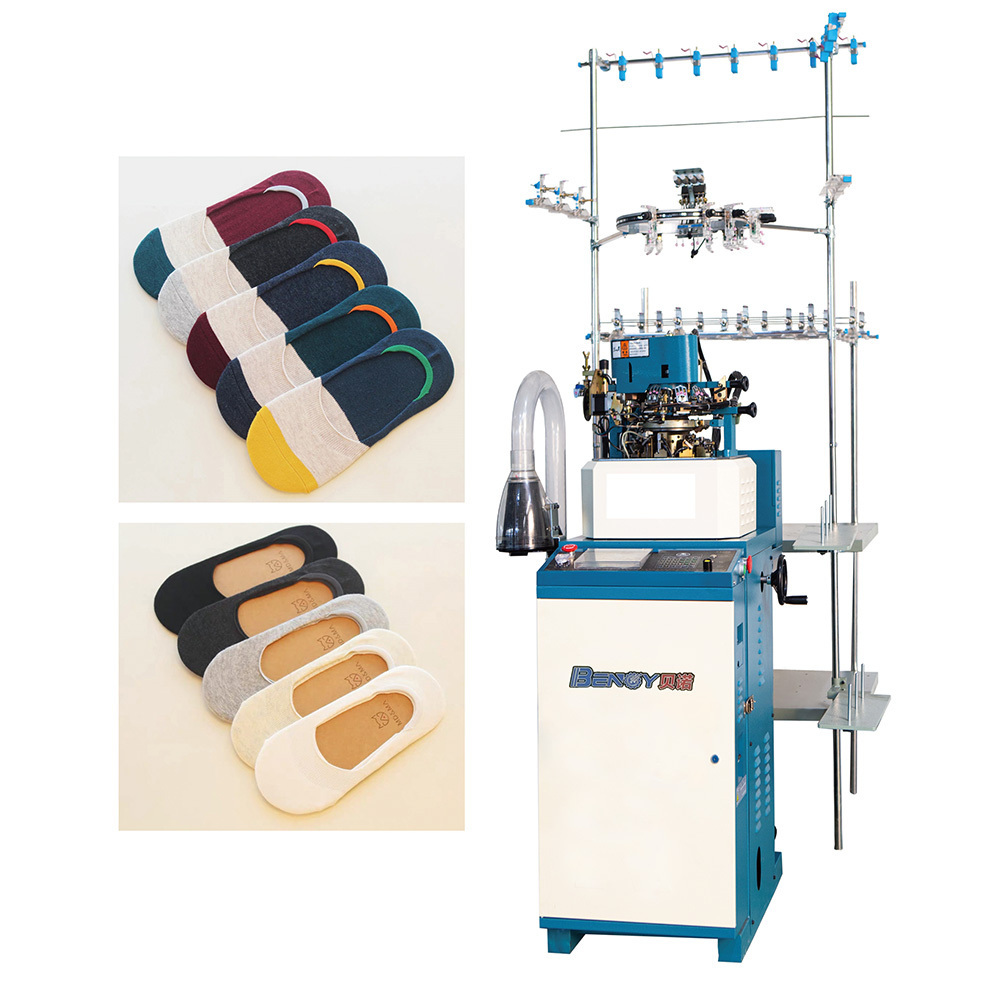 Hot Sales Circular Automatic Plain Socks Making Machine Home Sock Shoe Knitting Machine Boat Soccer Manufacturing Machine