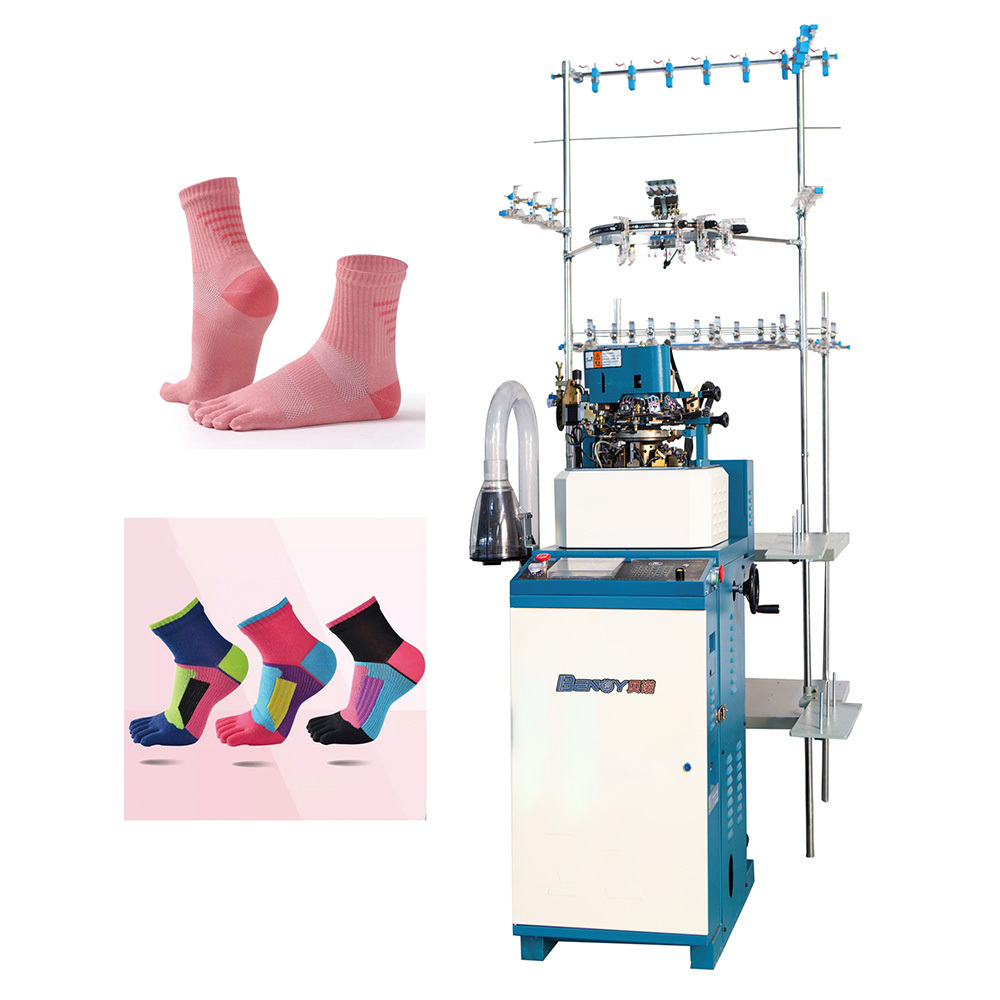 Hot Sales Circular Automatic Plain Socks Making Machine Home Sock Shoe Knitting Machine Boat Soccer Manufacturing Machine