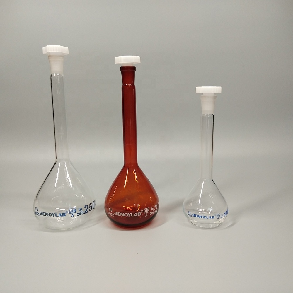 BENOYLAB Laboratory Glassware Pyrex Glass Volumetric Flask