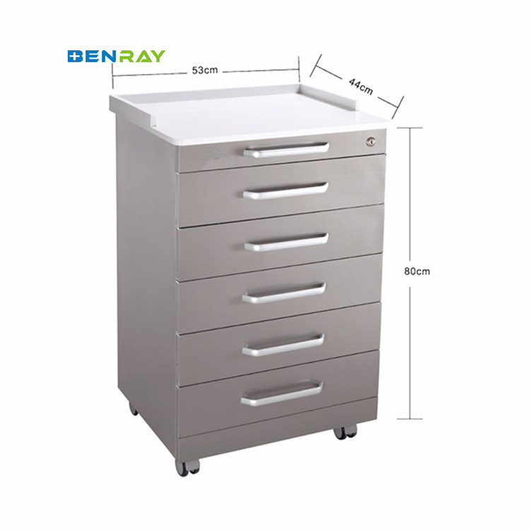 5 Drawers Stainless Steel Dental Clinic Medicine Instruments Operating Cabinet Price