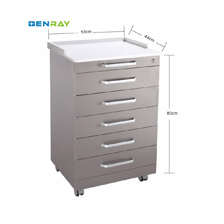 5 Drawers Stainless Steel Dental Clinic Medicine Instruments Operating Cabinet Price